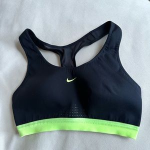 Black Nike sports bra